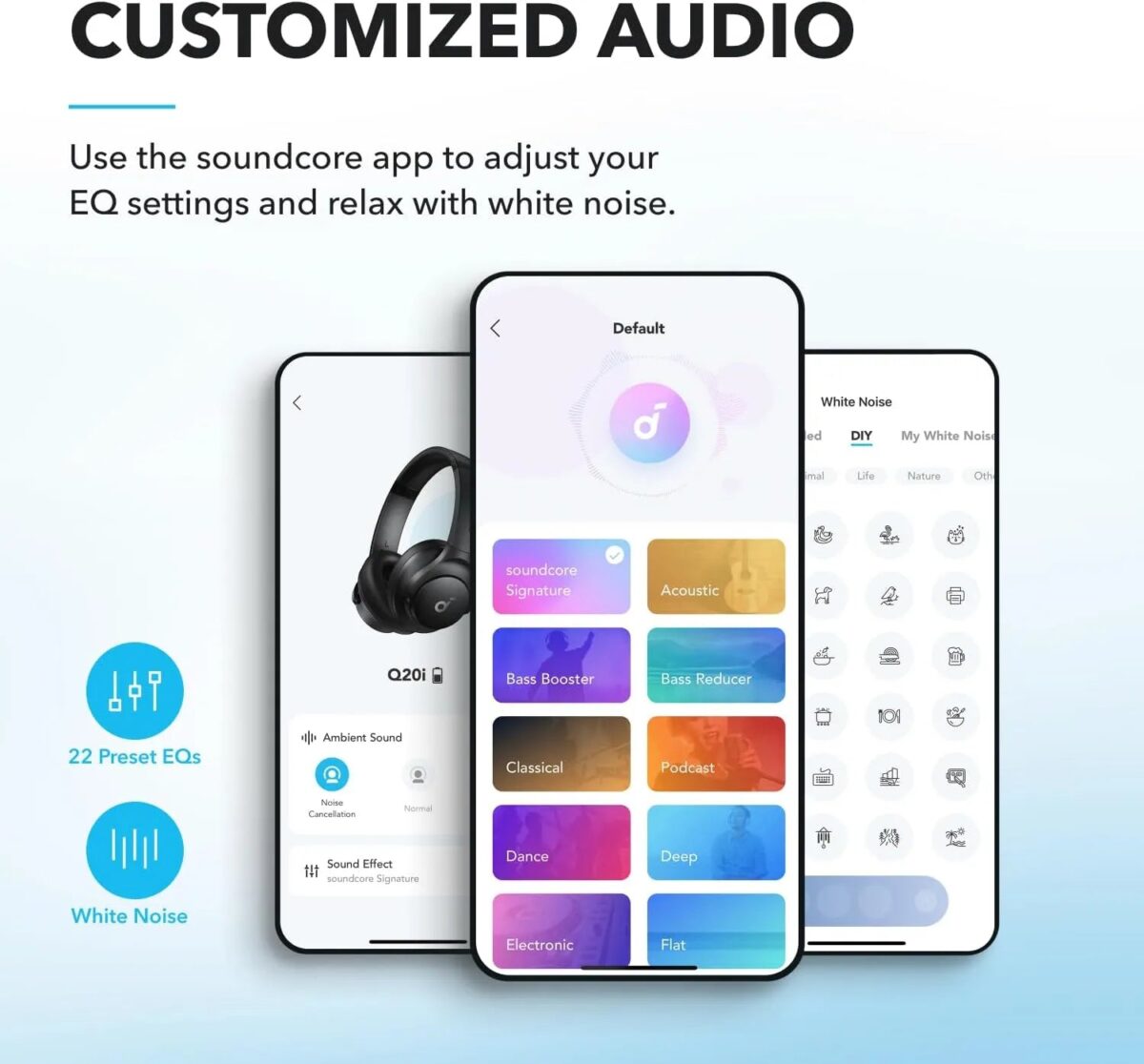 Soundcore by Anker Q20i Hybrid Active Noise Cancelling Headphones - Image 4