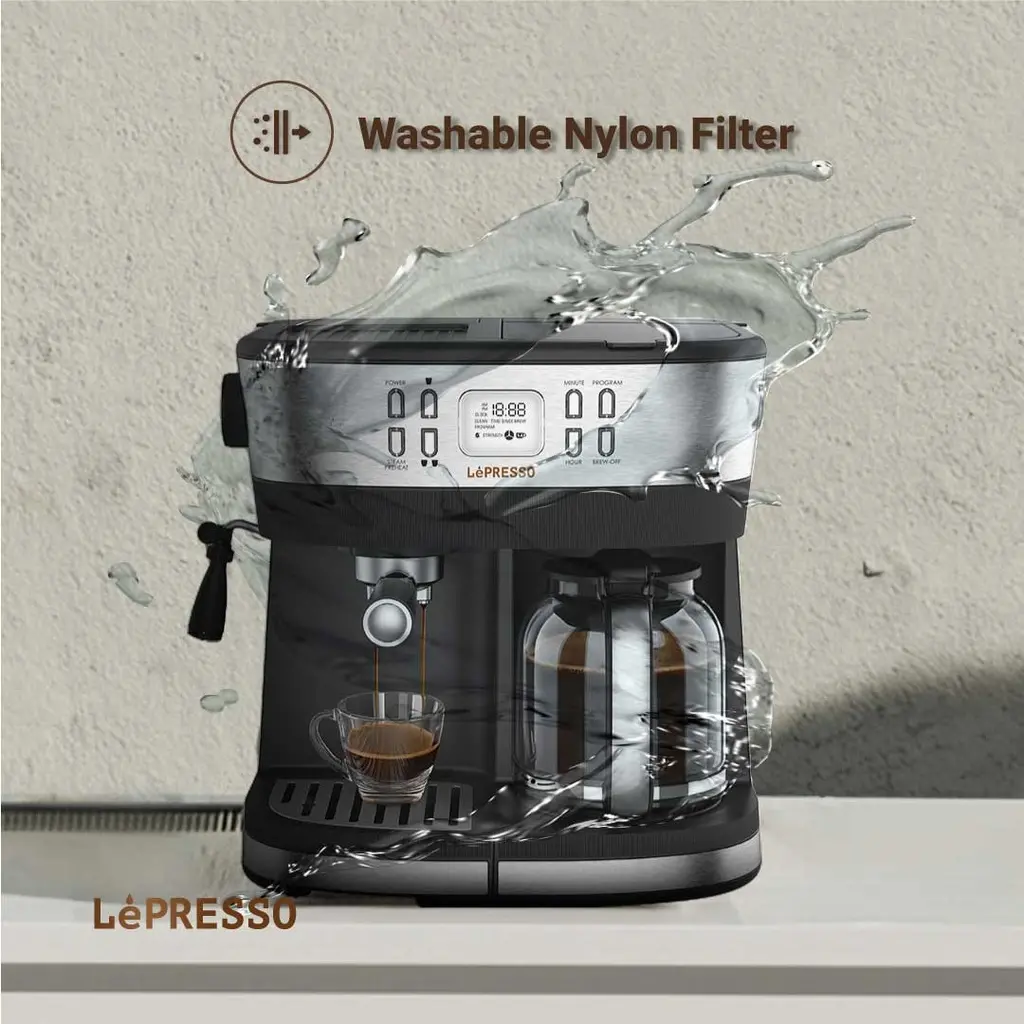 LePresso Dual Brew Drip Coffee & Espresso Machine - Image 3