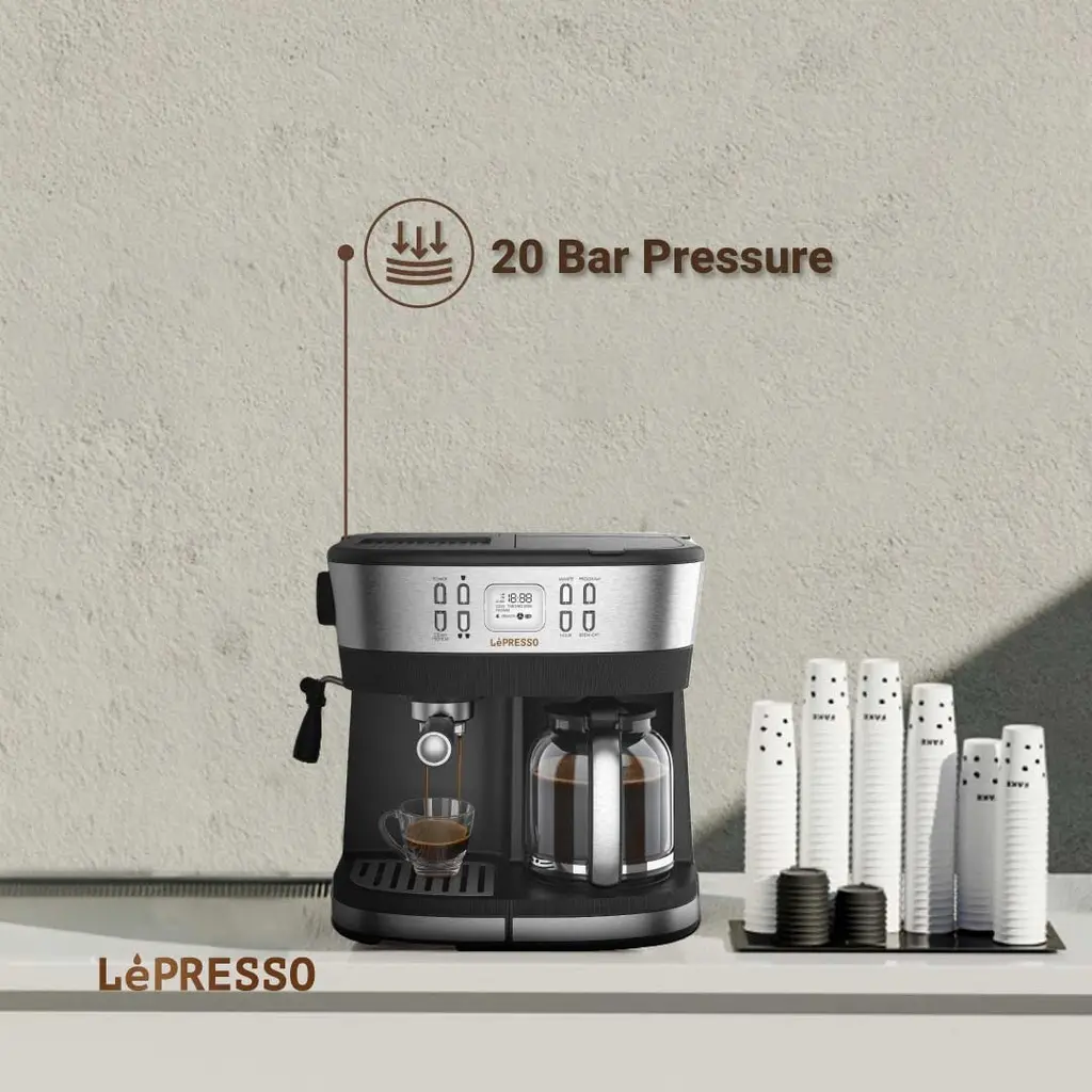 LePresso Dual Brew Drip Coffee & Espresso Machine - Image 6