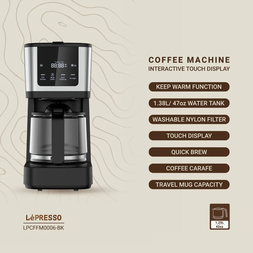 LePresso Rich Brew Coffee Machine Interactive Touch Display - Image 13