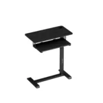 Porodo Height Adjustable Side Desk with Keyboard Tray