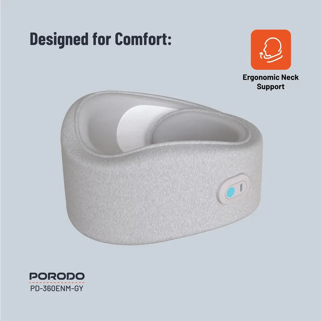 Porodo Neck Pillow Massager with Hot Compress - Image 5