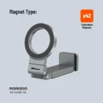Porodo Zinc Alloy Special Purpose MagSafe Phone Mount - Image 11