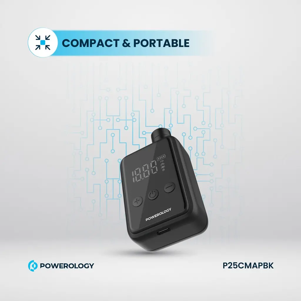 Powerology Super Compact Tire Inflator - Image 9