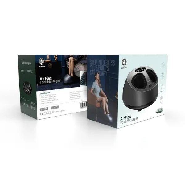 Green Lion AirFlex Foot Massager 50W - Gray Black