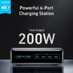 Anker Prime Charger (200W, 6 Ports, GaN)